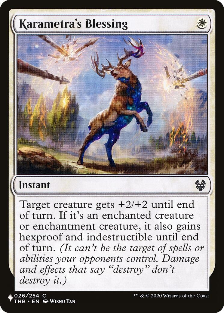 Image for Karametra's Blessing (026/254) (The List Reprints) - Magic: The Gathering