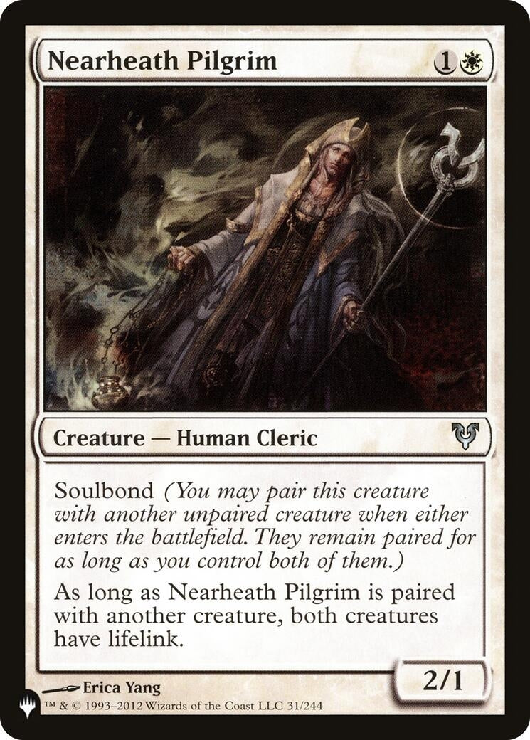 Image for Nearheath Pilgrim (31/244) (The List Reprints) - Magic: The Gathering