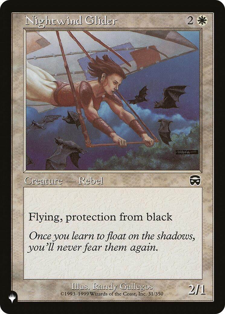 Image for Nightwind Glider (31/350) (The List Reprints) - Magic: The Gathering