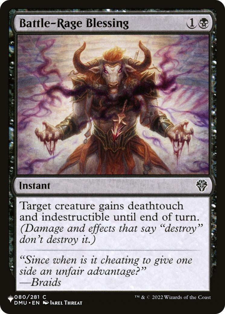 Image for Battle-Rage Blessing (080/281) (The List Reprints) - Magic: The Gathering