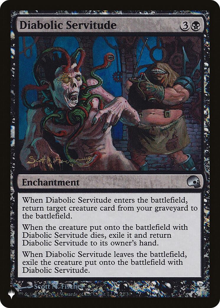 Image for Diabolic Servitude (22/30) (The List Reprints) - Magic: The Gathering
