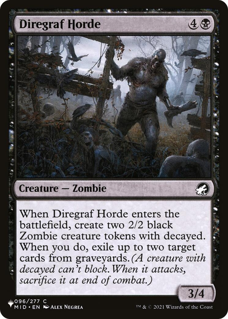 Image for Diregraf Horde (096/277) (The List Reprints) - Magic: The Gathering