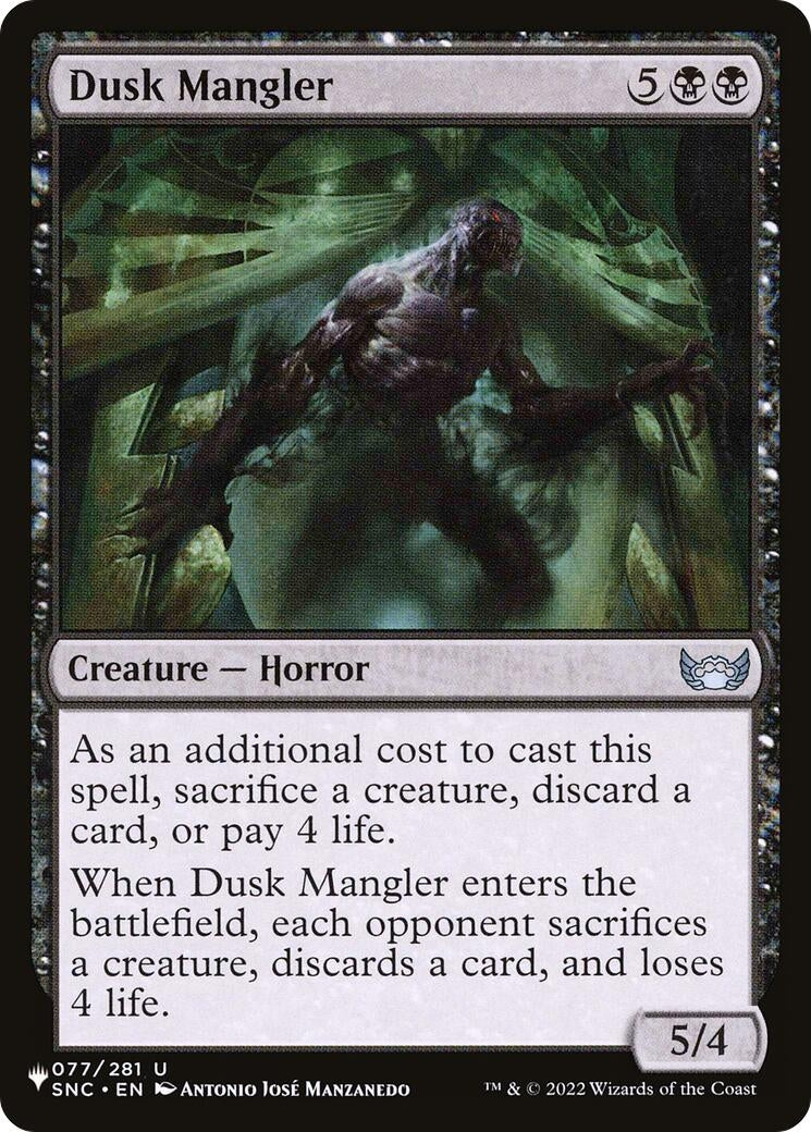 Image for Dusk Mangler (077/281) (The List Reprints) - Magic: The Gathering
