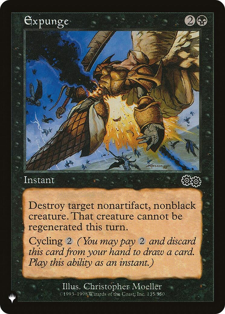 Image for Expunge (135/350) (The List Reprints) - Magic: The Gathering