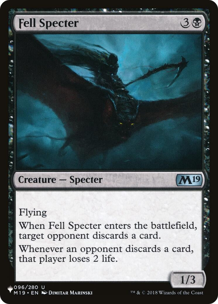 Image for Fell Specter (096/280) (The List Reprints) - Magic: The Gathering