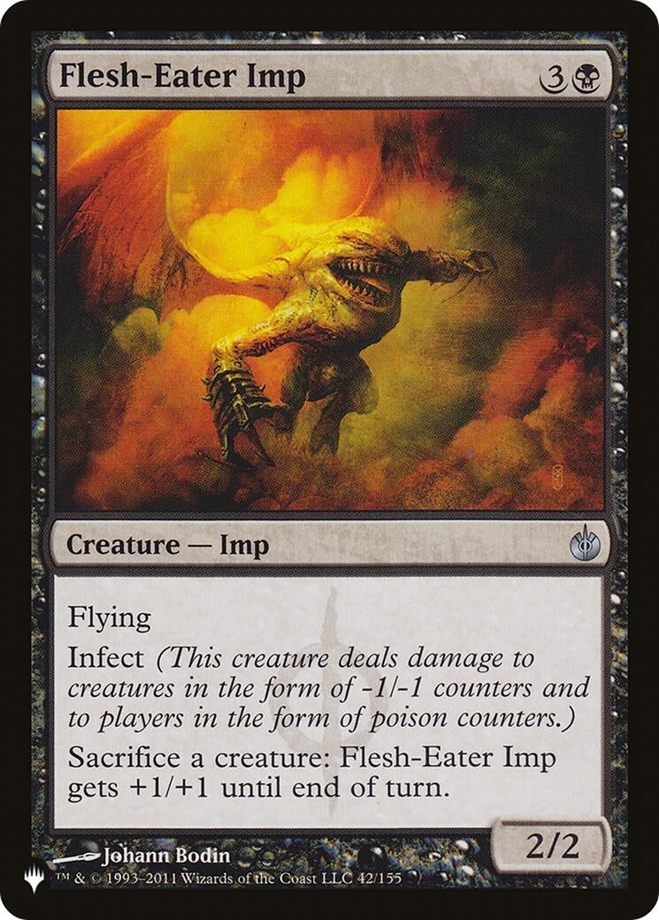 Image for Flesh-Eater Imp (42/155) (The List Reprints) - Magic: The Gathering