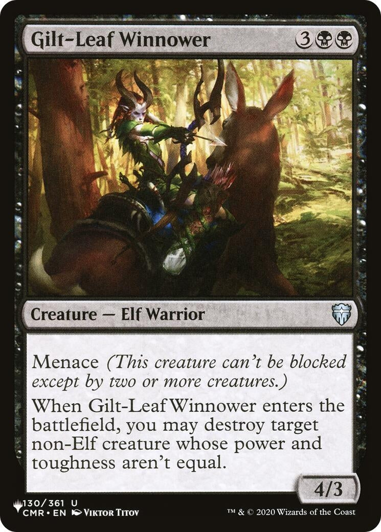 Image for Gilt-Leaf Winnower (130/361) (The List Reprints) - Magic: The Gathering
