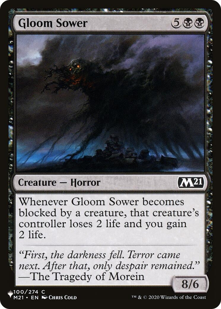 Image for Gloom Sower (100/274) (The List Reprints) - Magic: The Gathering