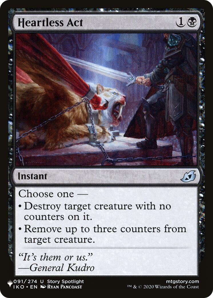 Image for Heartless Act (091/274) (The List Reprints) - Magic: The Gathering