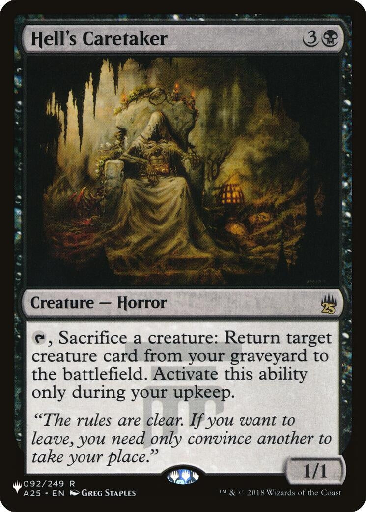 Image for Hell's Caretaker (092/249) (The List Reprints) - Magic: The Gathering
