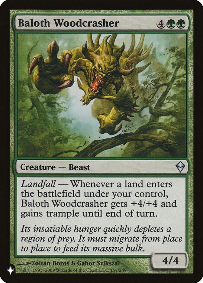 Image for Baloth Woodcrasher (157/249) (The List Reprints) - Magic: The Gathering