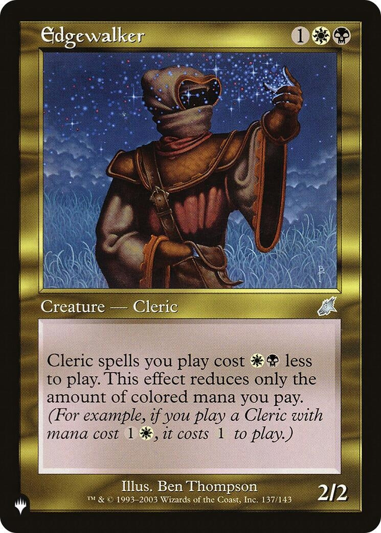 Image for Edgewalker (137/143) (The List Reprints) - Magic: The Gathering