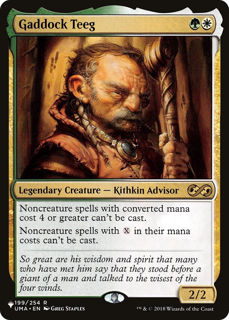Image for Gaddock Teeg (199/254) (The List Reprints) - Magic: The Gathering