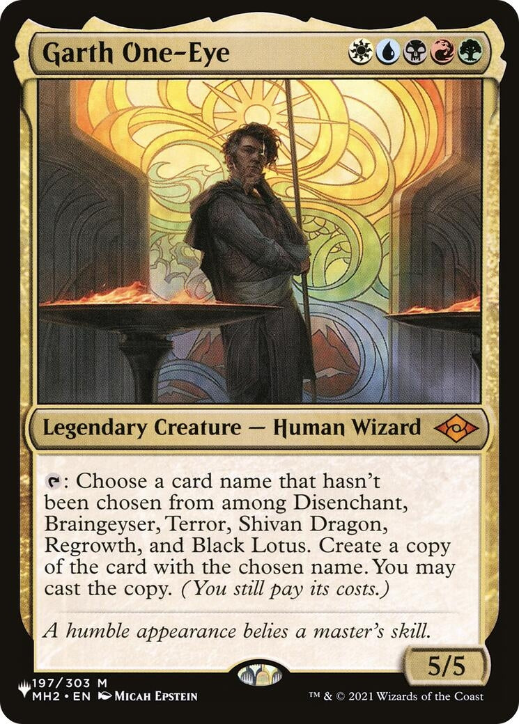 Image for Garth One-Eye (197/303) (The List Reprints) - Magic: The Gathering
