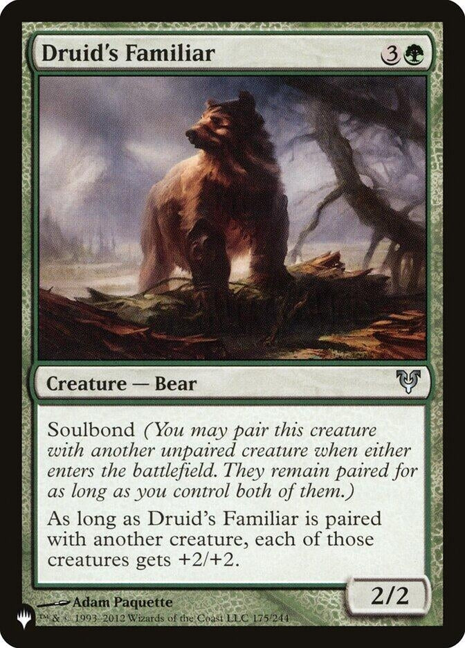 Image for Druid's Familiar (175/244) (The List Reprints) - Magic: The Gathering