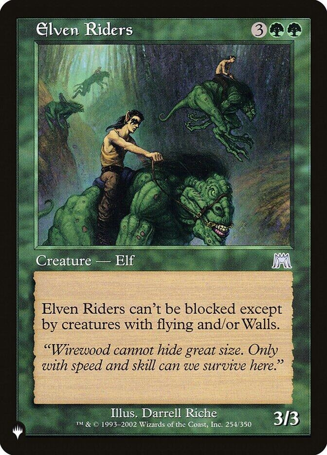 Image for Elven Riders (254/350) (The List Reprints) - Magic: The Gathering