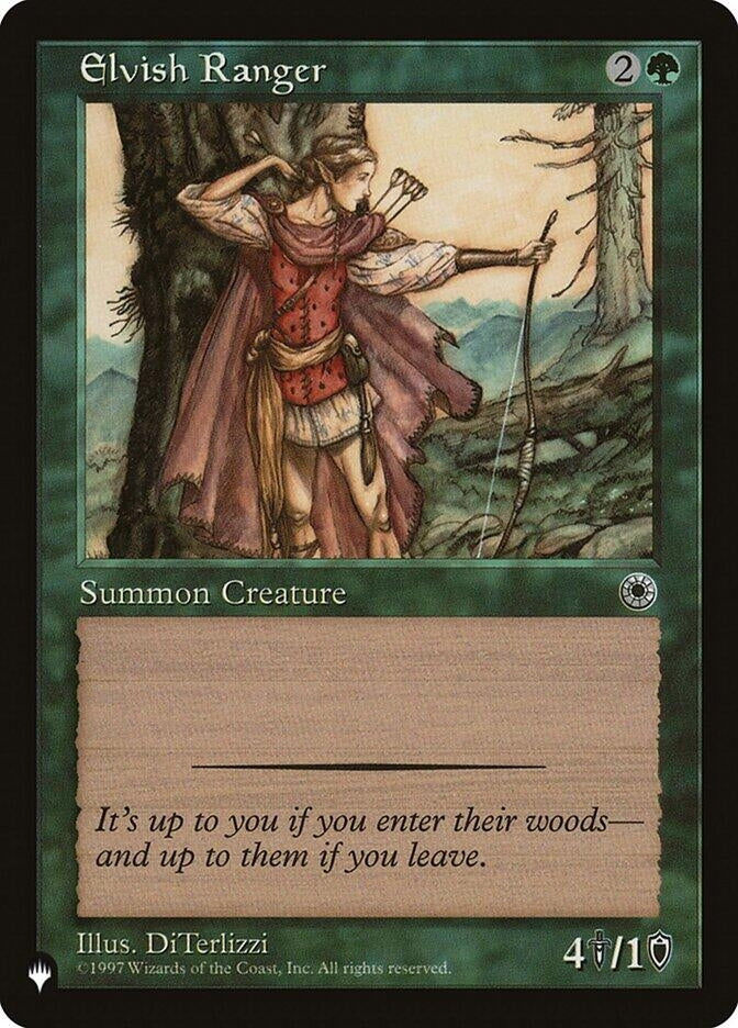 Image for Elvish Ranger (The List Reprints) - Magic: The Gathering