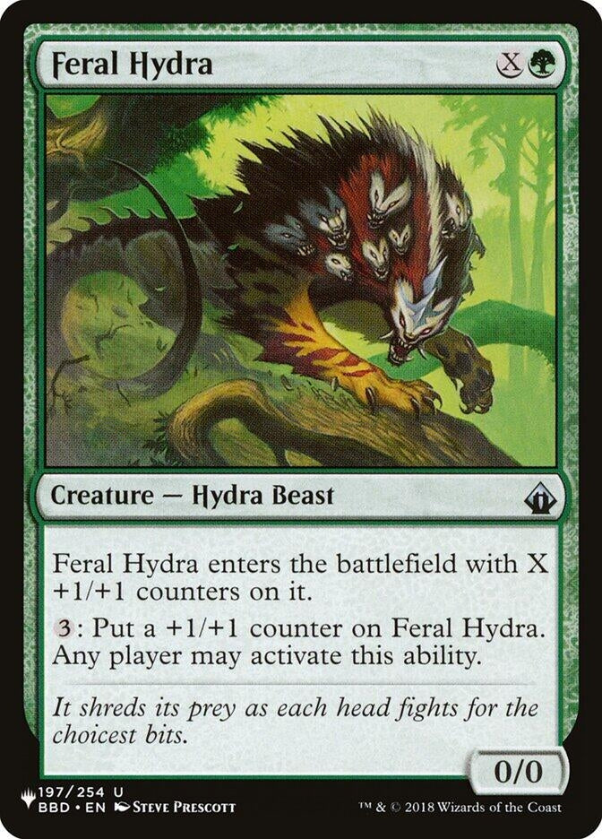 Image for Feral Hydra (197/254) (The List Reprints) - Magic: The Gathering