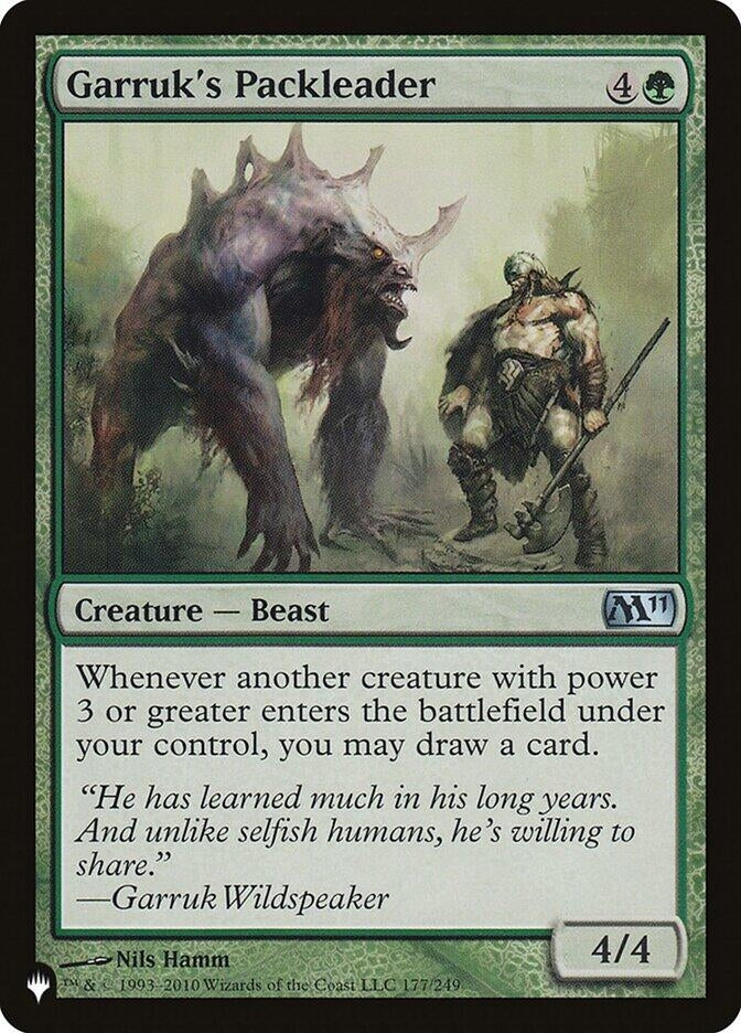 Image for Garruk's Packleader (177/249) (The List Reprints) - Magic: The Gathering