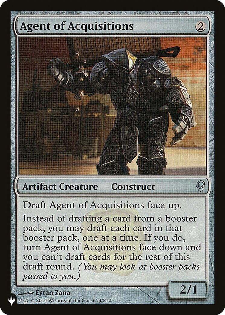 Image for Agent of Acquisitions (54/210) (The List Reprints) - Magic: The Gathering