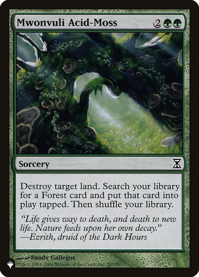 Image for Mwonvuli Acid-Moss (207/301) (The List Reprints) - Magic: The Gathering