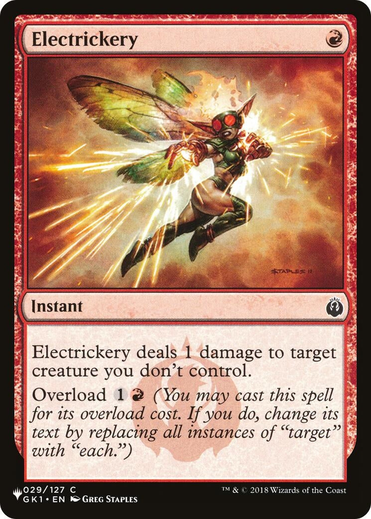 Image for Electrickery (029/127) (The List Reprints) - Magic: The Gathering