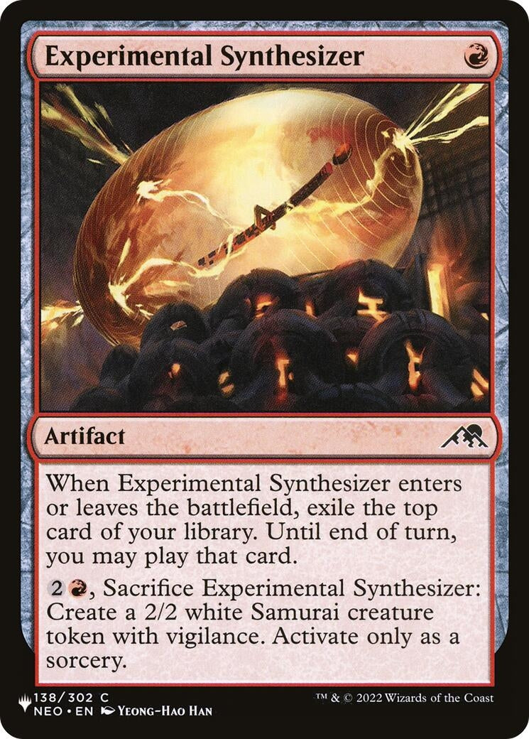 Image for Experimental Synthesizer (138/302) (The List Reprints) - Magic: The Gathering