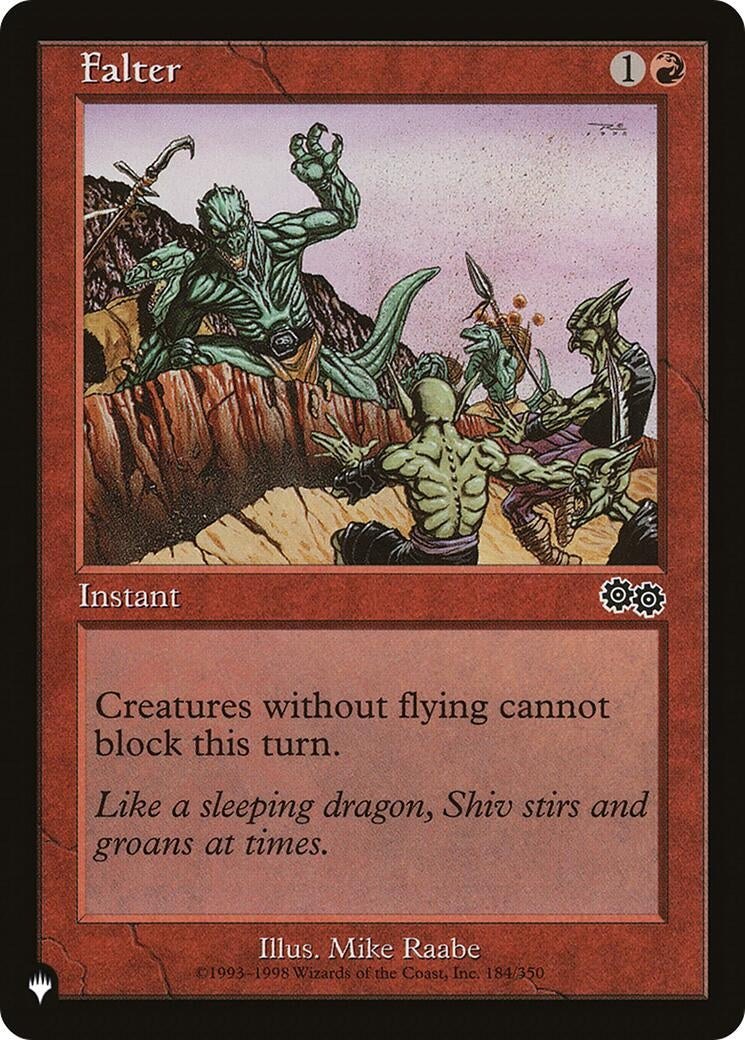 Image for Falter (184/350) (The List Reprints) - Magic: The Gathering
