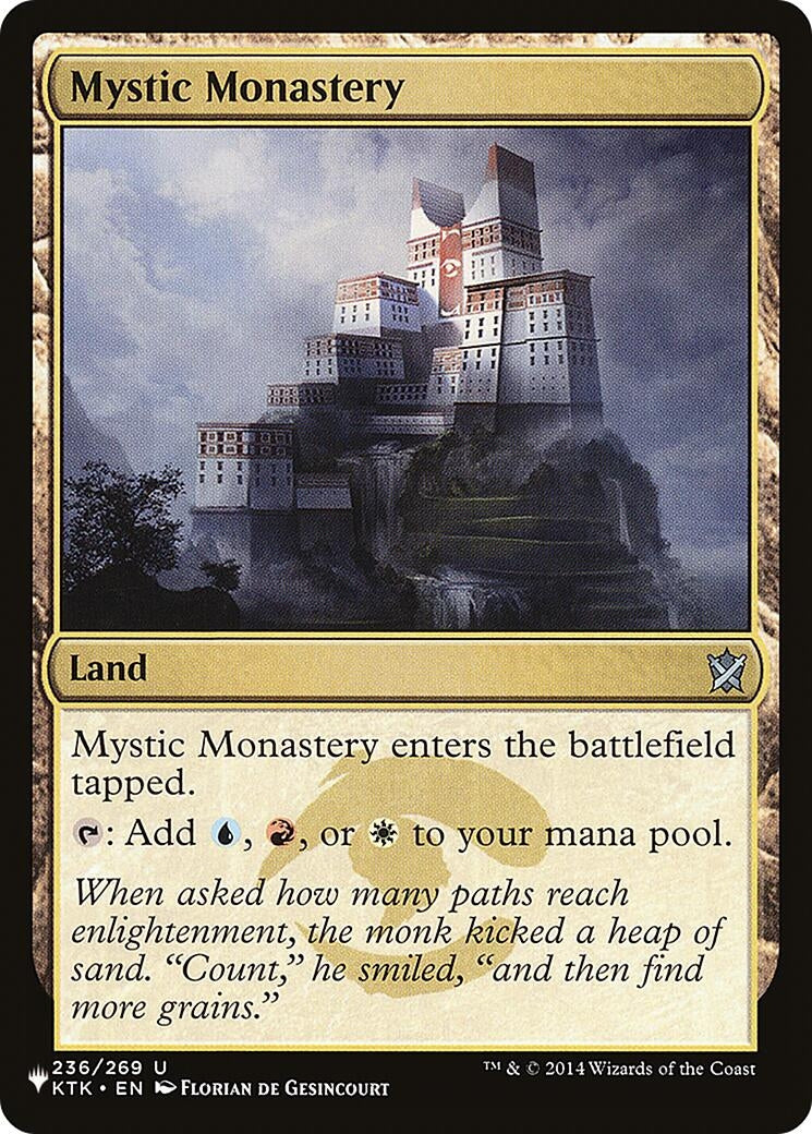 Image for Mystic Monastery (236/269) (The List Reprints) - Magic: The Gathering
