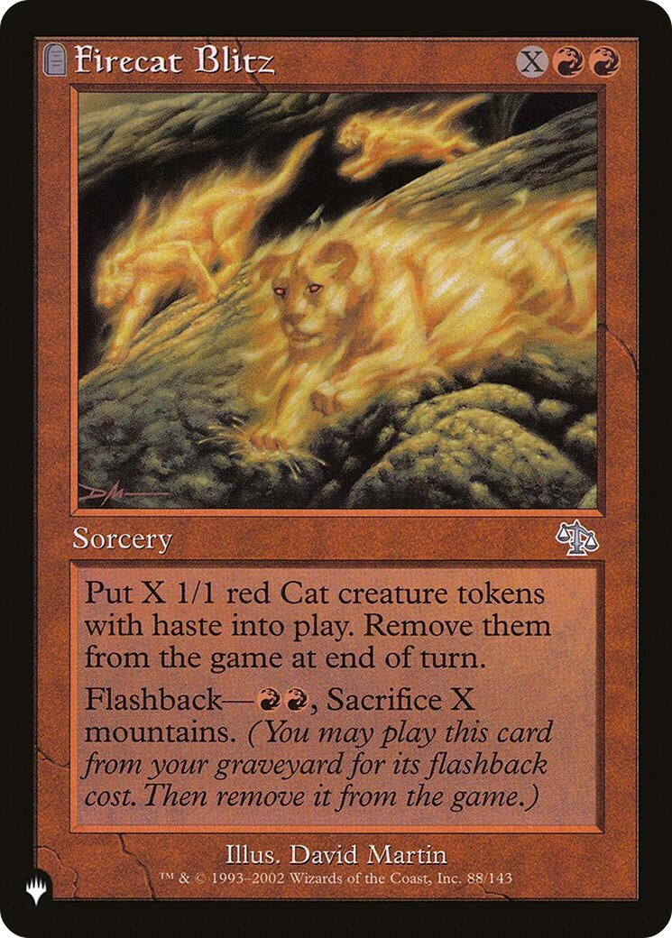 Image for Firecat Blitz (88/143) (The List Reprints) - Magic: The Gathering