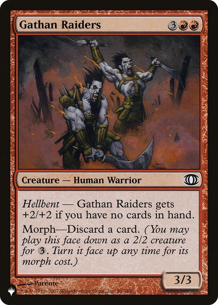 Image for Gathan Raiders (99/180) (The List Reprints) - Magic: The Gathering