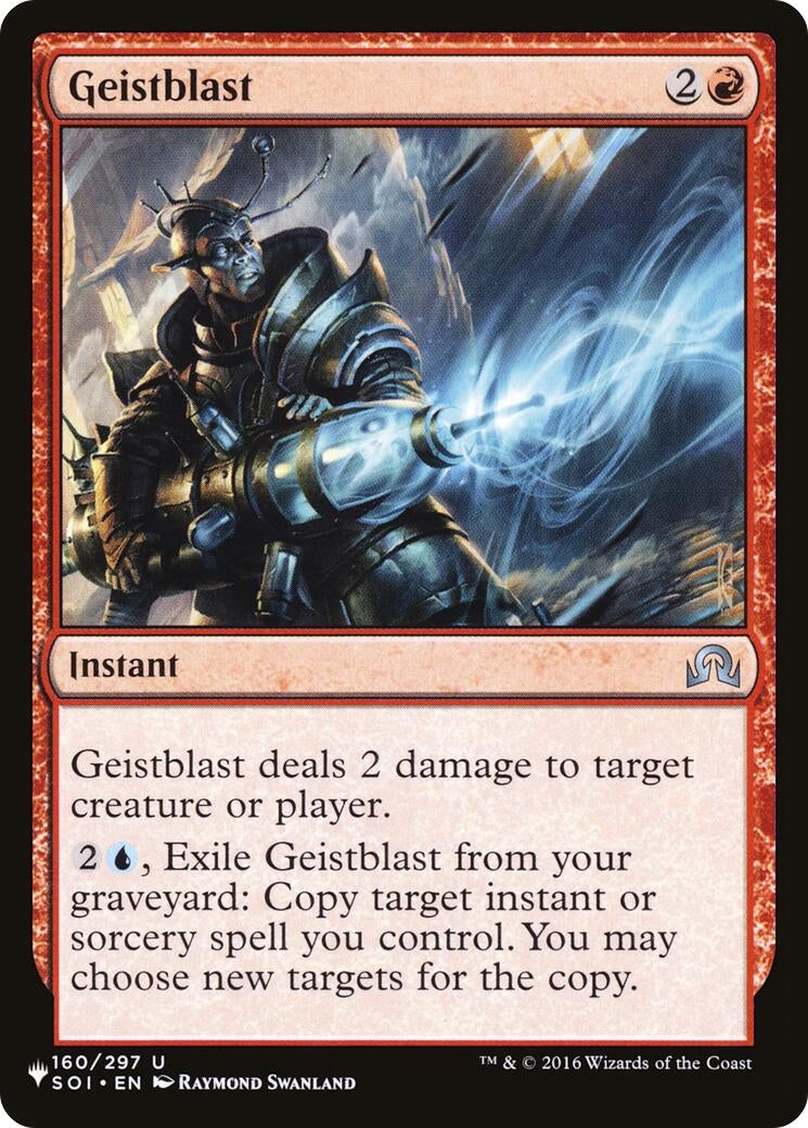 Image for Geistblast (160/297) (The List Reprints) - Magic: The Gathering