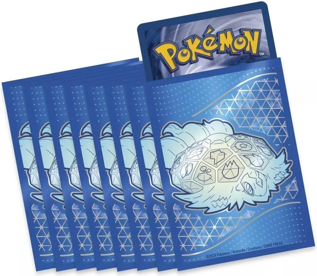 Image for Pokemon TCG: Stellar Crown Pokemon Center Elite Trainer Box Card Sleeves - Terapagos (65-Pack) - Card Sleeves