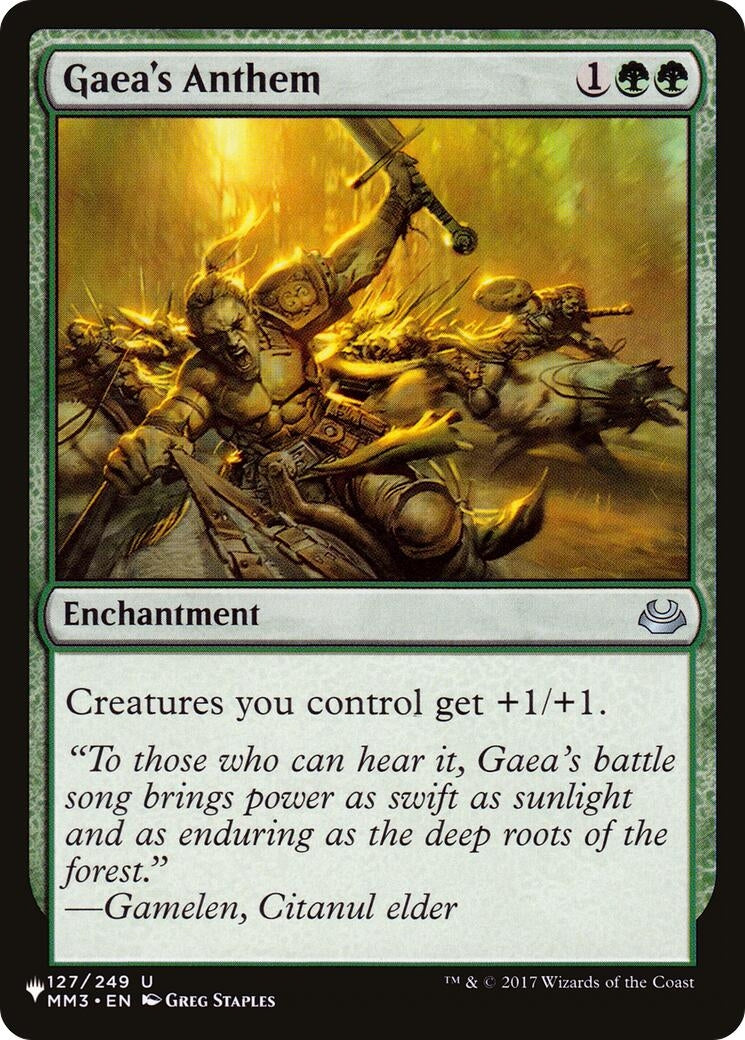 Image for Gaea's Anthem (MM3) (127/249) (The List Reprints) - Magic: The Gathering