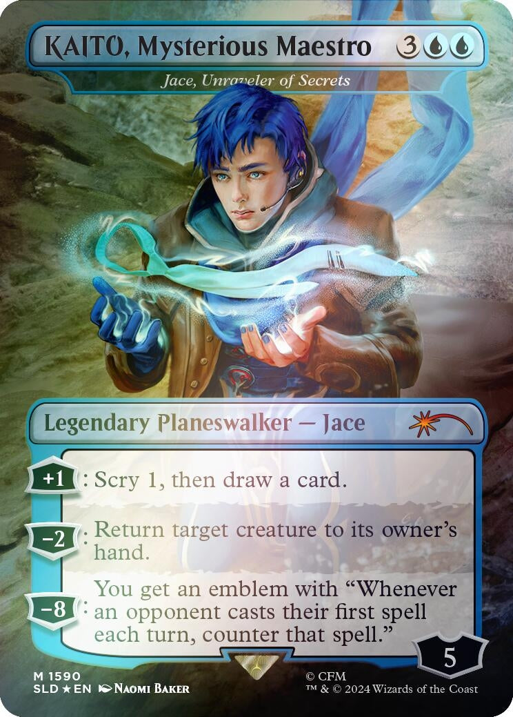 Image for KAITO, Mysterious Maestro - Jace, Unraveler of Secrets (Rainbow Foil) (1590) (Secret Lair Drop Series) - Magic: The Gathering