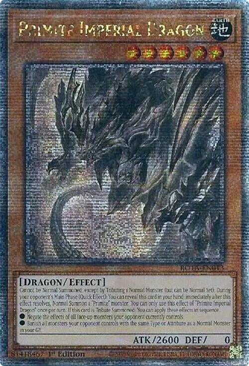 Image for Primite Imperial Dragon (Quarter Century Secret Rare) (ROTA-EN013) (ROTA) - YuGiOh