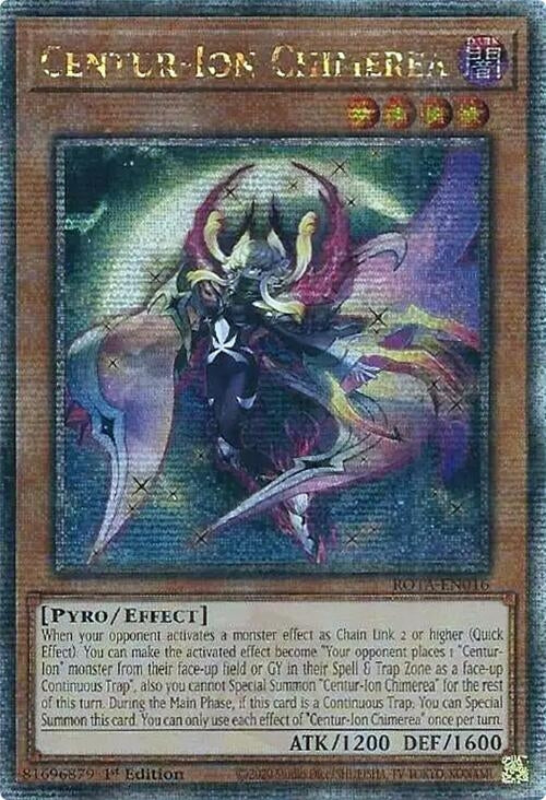 Image for Centur-Ion Chimerea (Quarter Century Secret Rare) (ROTA-EN016) (ROTA) - YuGiOh