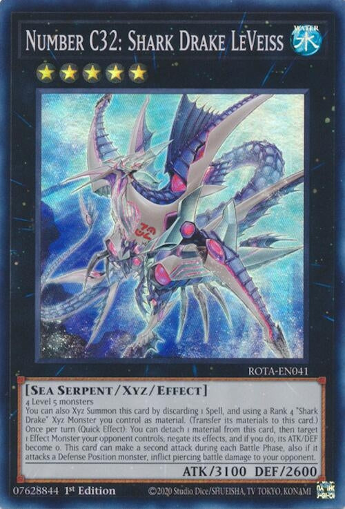 Image for Number C32: Shark Drake LeVeiss (ROTA-EN041) (ROTA) - YuGiOh