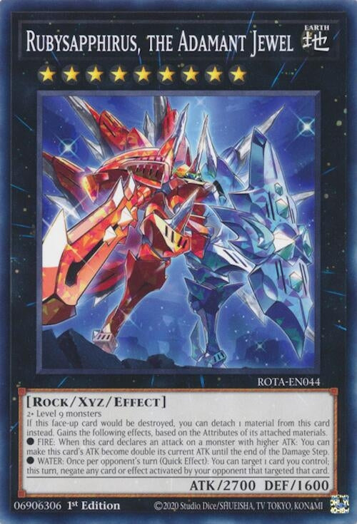Image for Rubysapphirus, the Adamant Jewel (ROTA-EN044) (ROTA) - YuGiOh