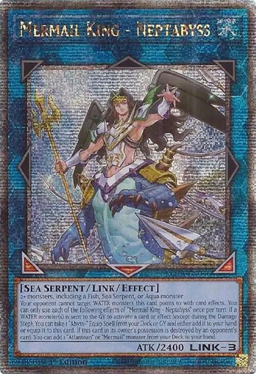 Image for Mermail King - Neptabyss (Quarter Century Secret Rare) (ROTA-EN046) (ROTA) - YuGiOh