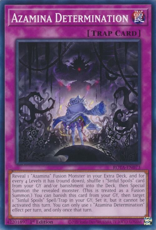 Image for Azamina Determination (ROTA-EN073) (ROTA) - YuGiOh