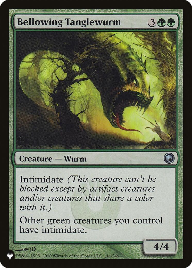 Image for Bellowing Tanglewurm (111/249) (The List Reprints) - Magic: The Gathering