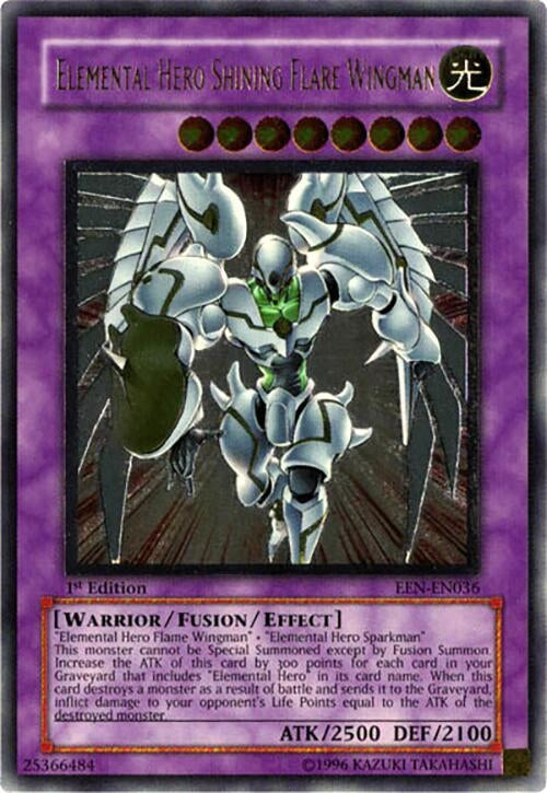 Image for Elemental Hero Shining Flare Wingman (UTR) (EEN-EN036) (EEN) - YuGiOh