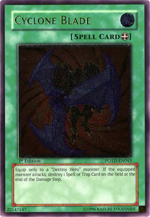 Image for Cyclone Blade (UTR) (POTD-EN043) - YuGiOh