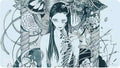 Image for Secret Lair 2024: Peach Momoko - Deep Thoughts Deep Feelings: Visions of Beyond Playmat for Magic: The Gathering - Playmats
