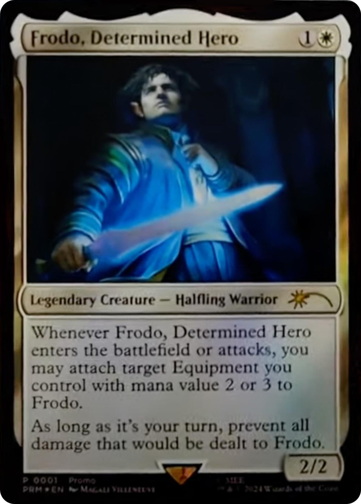 Image for Frodo, Determined Hero (1) (Unique and Miscellaneous Promos) - Magic: The Gathering