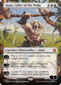 Image for Ajani, Caller of the Pride (Borderless) (Mana Foil) (417) (Foundations) - Magic: The Gathering