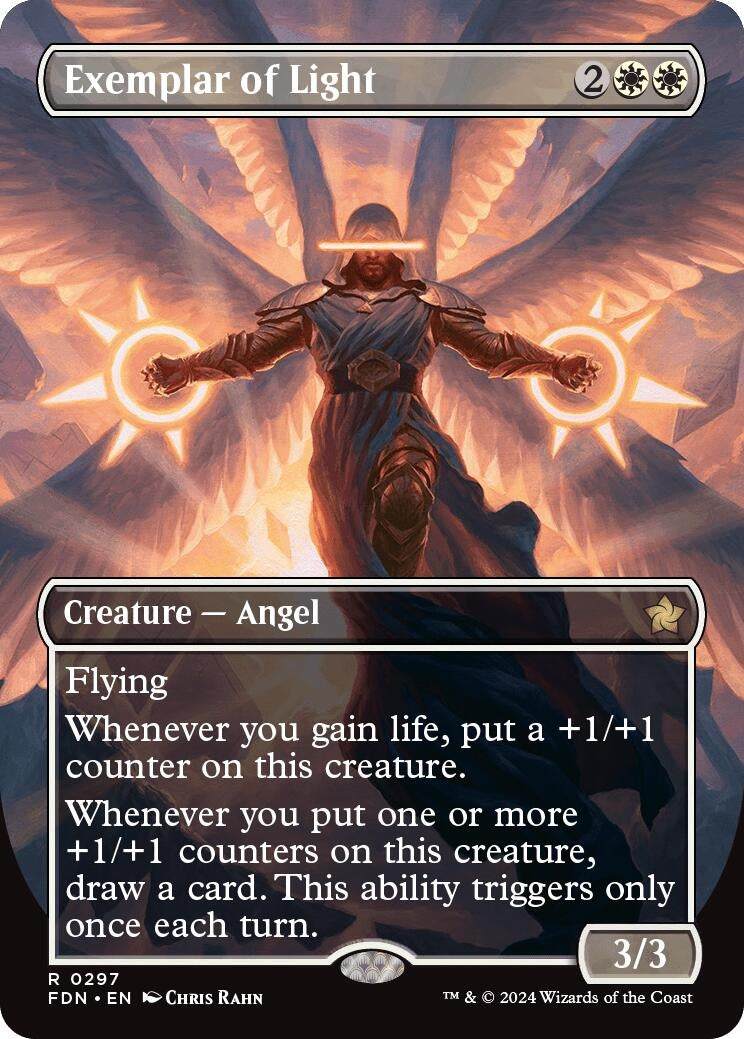 Image for Exemplar of Light (Borderless) (297) (Foundations) - Magic: The Gathering