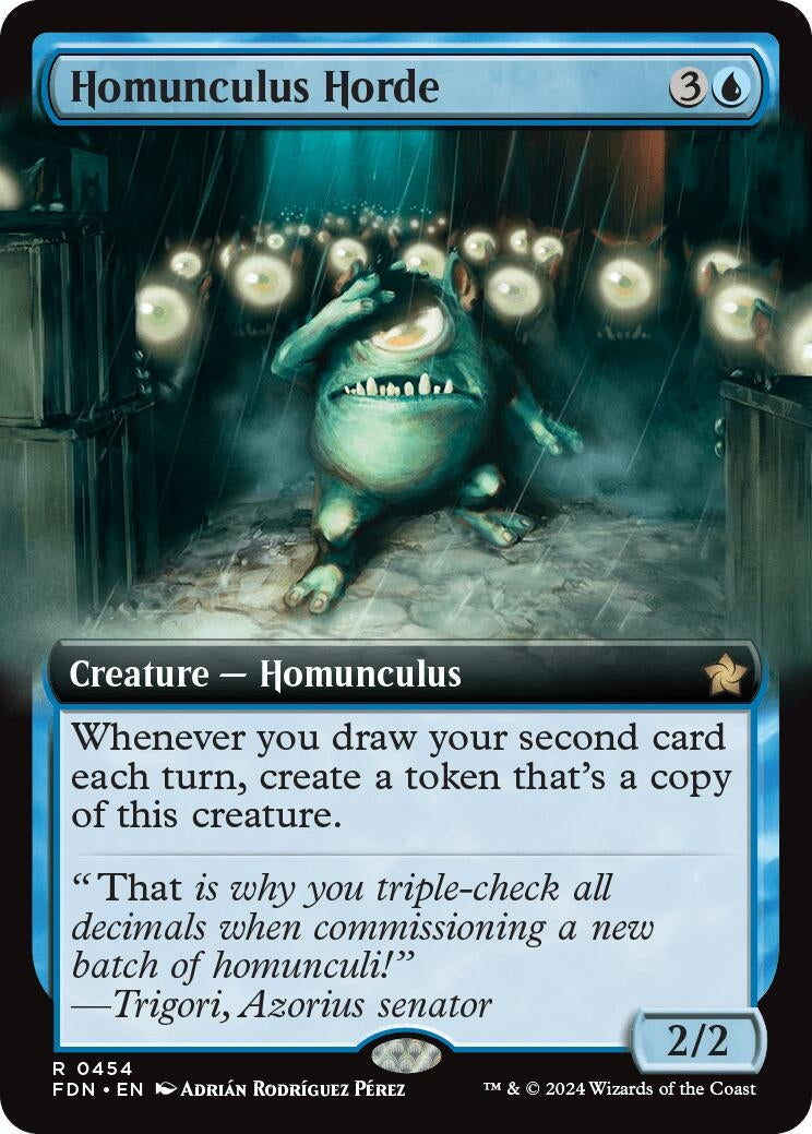 Image for Homunculus Horde (Extended Art) (454) (Foundations) - Magic: The Gathering