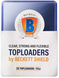 Image for Beckett Shield Standard Size Card 55PT Toploader (25 Pack) - Card Sleeves